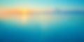 Sea Ã¢â¬â¹Ã¢â¬â¹and sunset blurry background, calm sea, calm river, sunset, sea at dusk, beach, panorama Royalty Free Stock Photo